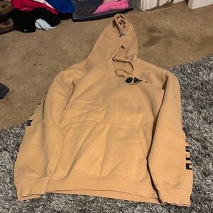 Salty Crew Tan Hoodie with Navy Logo
